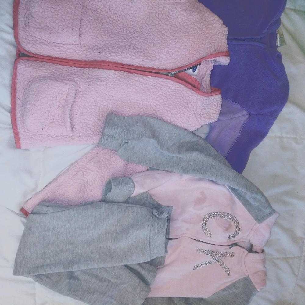 Calvin Klein girls sweat suit & sweaters lot 5